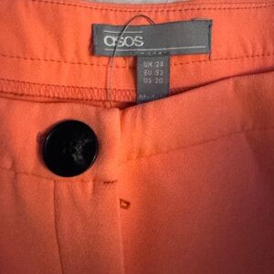 ASOS Vibrant Orange Skirt with Black Accent